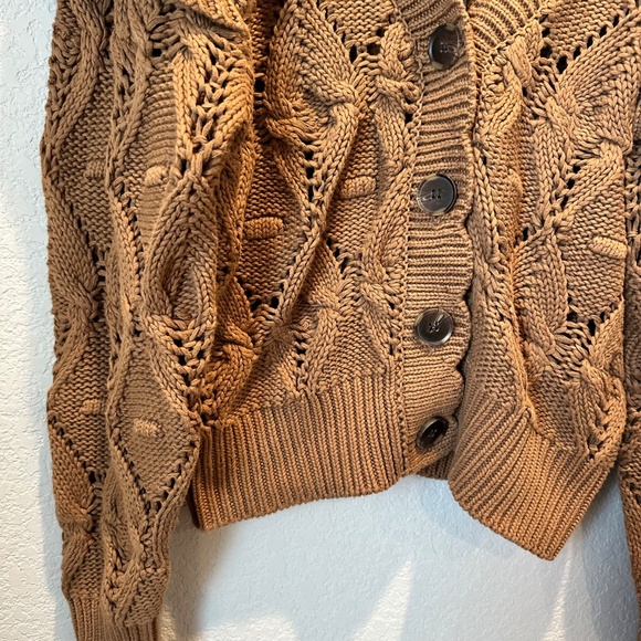 NWT Driftwood Brown Knit Cardigan Sweater - Picture 3 of 8